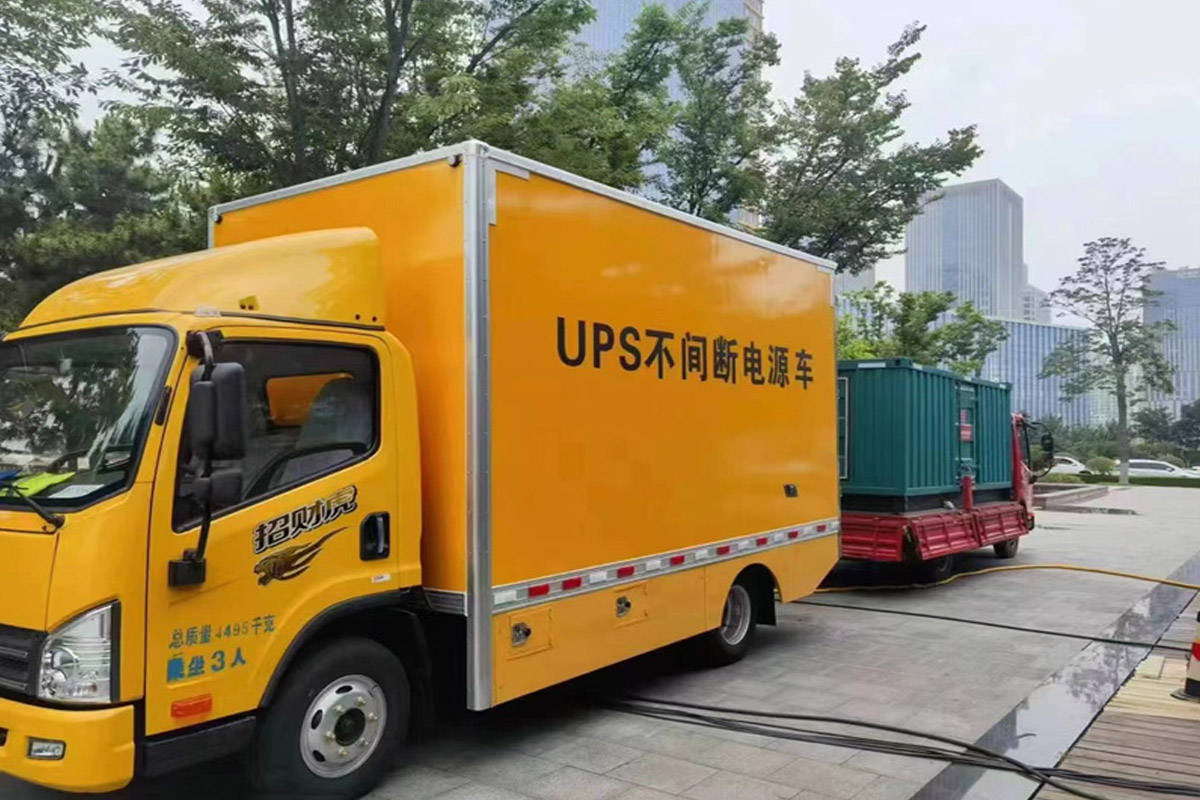 和平发电机租赁施工现场